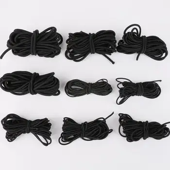 

2 Meter Black Bungee Shock Cord Strong Elastic Rope For Outdoor Project Kayak Tent Boat Bag Luggage Bag DIY Jewelry Making