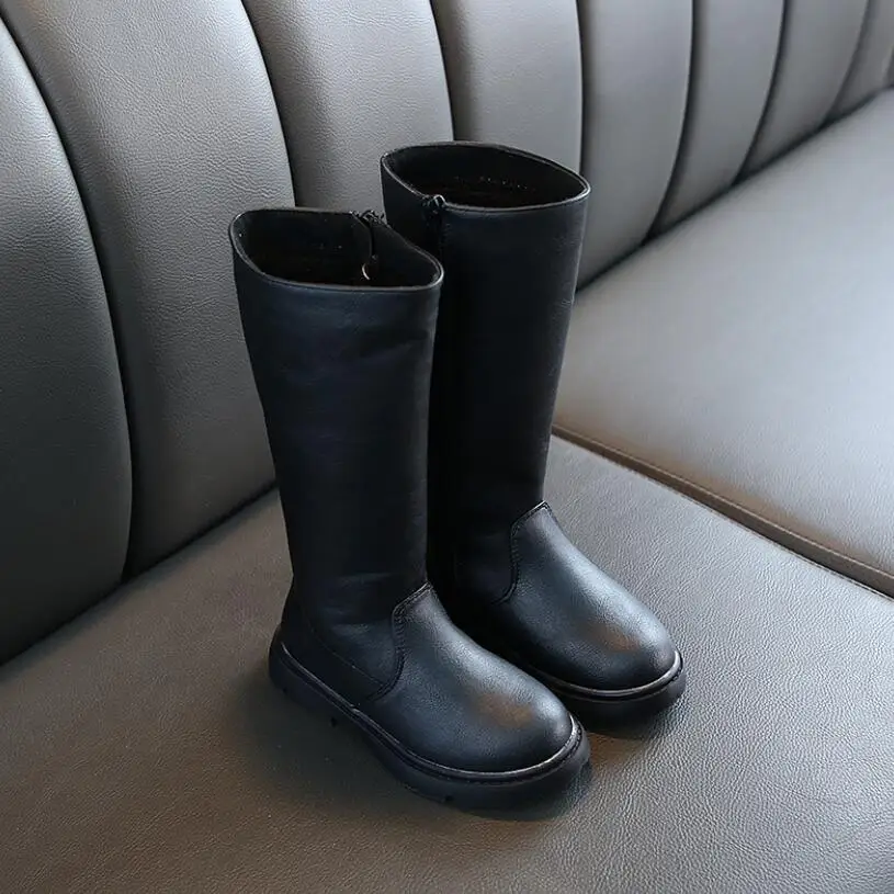 Детские зимние сапоги на меху; зимние женские модные сапоги; высокие сапоги принцессы до колена для девочек; детская повседневная спортивная обувь; популярные кроссовки