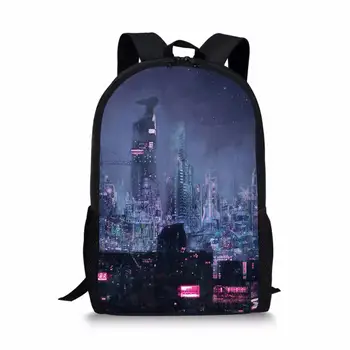 

Schoolbags customized for teenagers' backpacks, teenagers' digital punk print elementary school Mochila school backpack