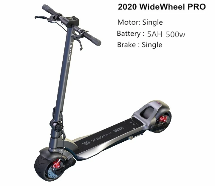 Mercane WideWheel Pro Smart электрический скутер Kickscooter и широкими колесами двойной мотор электрический скутер дисковый тормоз для катания на скейтборде 48V 1000W - Цвет: Single Moto 5AH