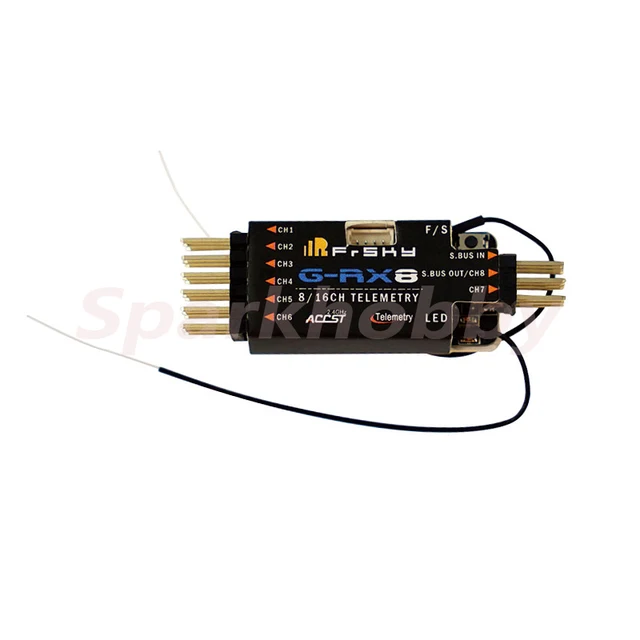 1PC Frsky Brand New G-RX6 G-RX8 6/16CH Receiver SBUS/PWN Mode switch support S.port Data return function for RC racing Drone