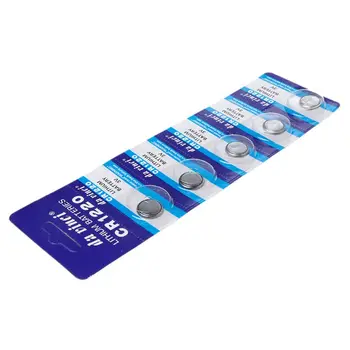 

5PCS Button Battery CR1220 Lithium Coin Cell Batteries 1.55V DL1220 BR1220 LM1220 CR 1220 Electronic Watch Toy Remote M2EC