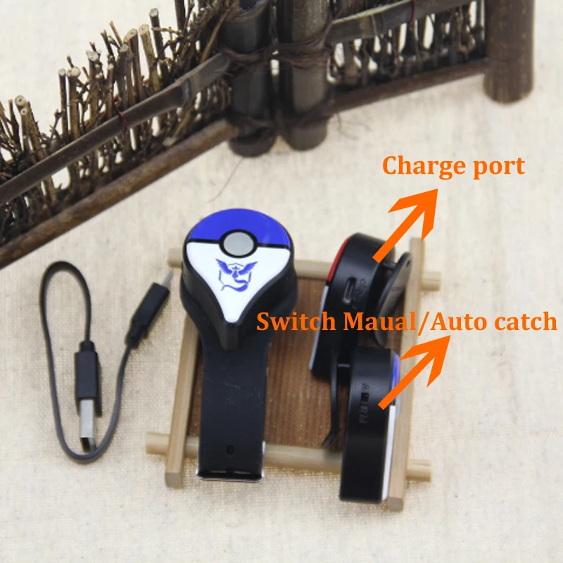 

New Automatic /Manuel Catch Bracelet For PokemonGO Plus For Nintend Switch Bluetooth Bracelet With USB Charging Socket(1pc-5pcs)