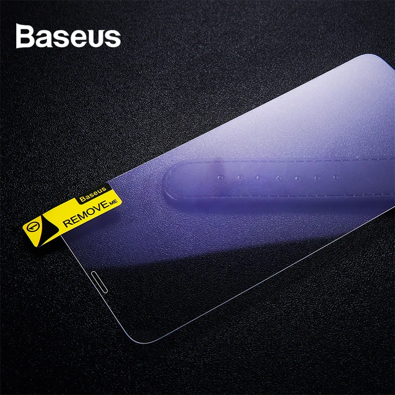 

Baseus 2Pcs 0.15mm Thin Glass Full-screen Curved Tempered Screen Anti Blue-ray Glass Film For iPhone 11 Pro Max XR X