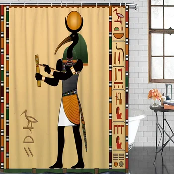 

Ancient Egyptian God Of Wisdom Waterproof Polyester Fabric Bathroom Curtain Home Decoration Bathroom Shower Curtain