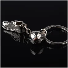 Металлические футбольные кроссовки креативный аниме брелок автомобильные аксессуары маленькие подарки подвески-сувениры G112