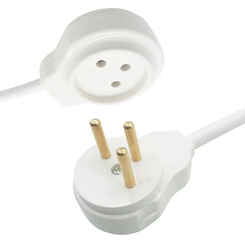 16A 250V Israel Plug Socket Power Extension Cord 3Pin Male to Female Adapter 0.5 1 1.5 2 3 5 10M Core*1.0MM Square | Электроника
