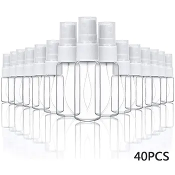 

40pcs 30ml Travel Supplementary Spray Bottle Small Capacity Portable Alcohol Transparent Spray Bottle