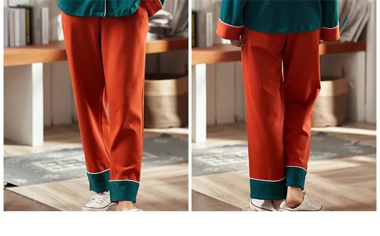 New Women Pajamas Sets Cotton Long Sleeve Autumn Winter Sleepwear Cute Ladies Girl Pijamas Mujer Adult Home Clothes