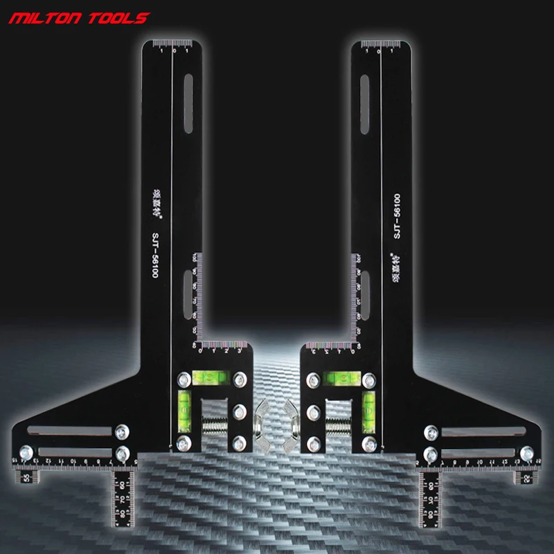 1SET SJT-56100 Elevator Guide Rail Calibration Ruler Tool Single Line 6 Magnets