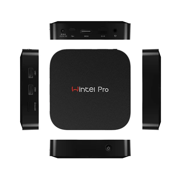 Компактный видео-плеер amlogic z8350 прошивка win 10 tv box wintel pro самый маленький спутниковый ТВ приемник Горячая hd 4k wintel tv box