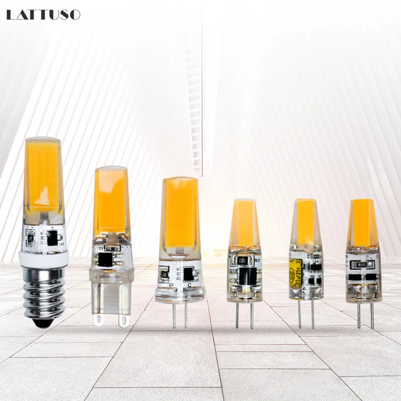 

LED G4 G9 E14 Lamp Bulb AC/DC Dimming 12V 220V 3W 6W COB SMD LED Lighting Lights replace Halogen Spotlight Chandelier