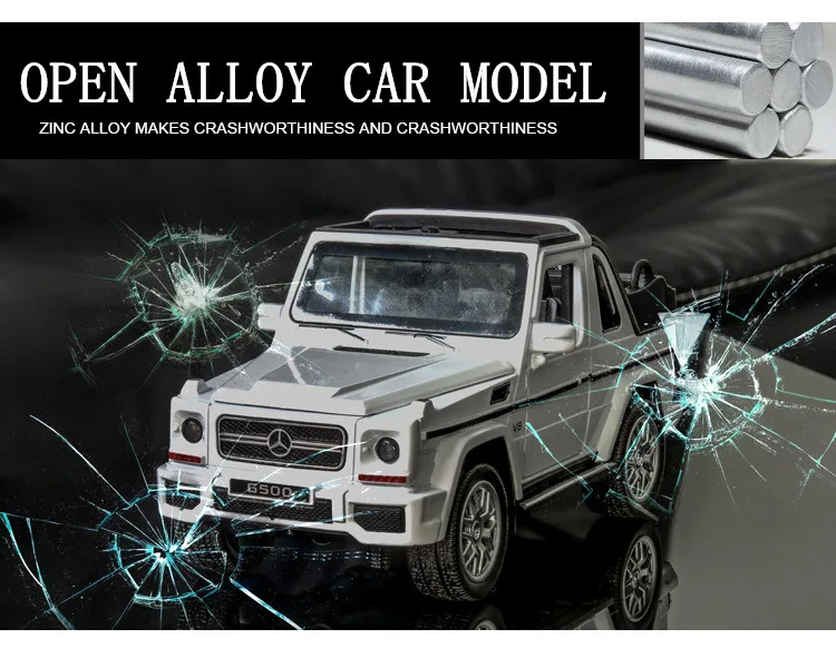 1:32 Mercedes-Benz G500 детский Выдвижной Автомобиль, модель автомобиля из сплава, украшение, коллекция игрушек, инструменты