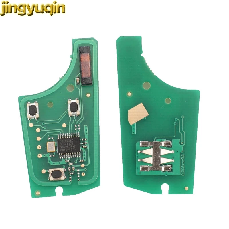 Jingyuqin 2/3 BTNS дистанционный Автомобильный ключ 433 МГц PCF7941/PCF7946 для Opel/Vauxhall Astra H Vectra C