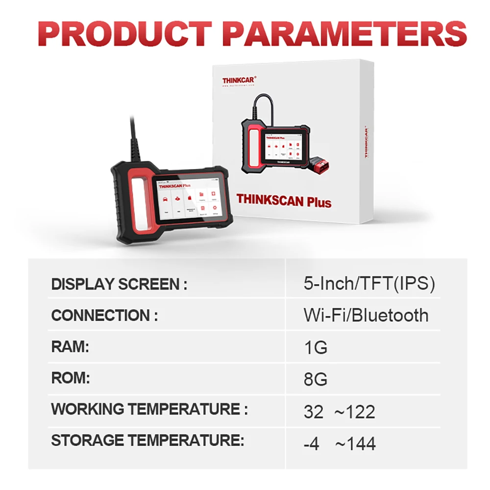 high quality auto inspection equipment THINKCAR Thinkscan Plus S2 obd2 Car Diagnostic Tool ECM/ABS/SRS 2 Free Reset OBD2 Scanner Diagnost Tool Reset Auto Code Reader car battery charger