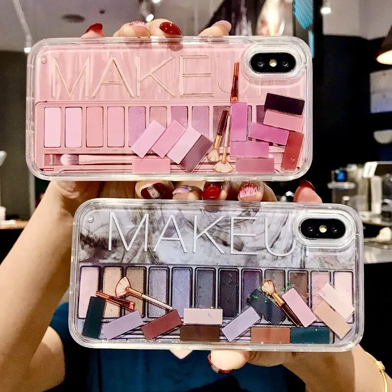 Чехол для телефона с палеткой теней макияжа iPhone 12 11 Pro Max MINI X XR XS 7 8 6S Plus SE 2020