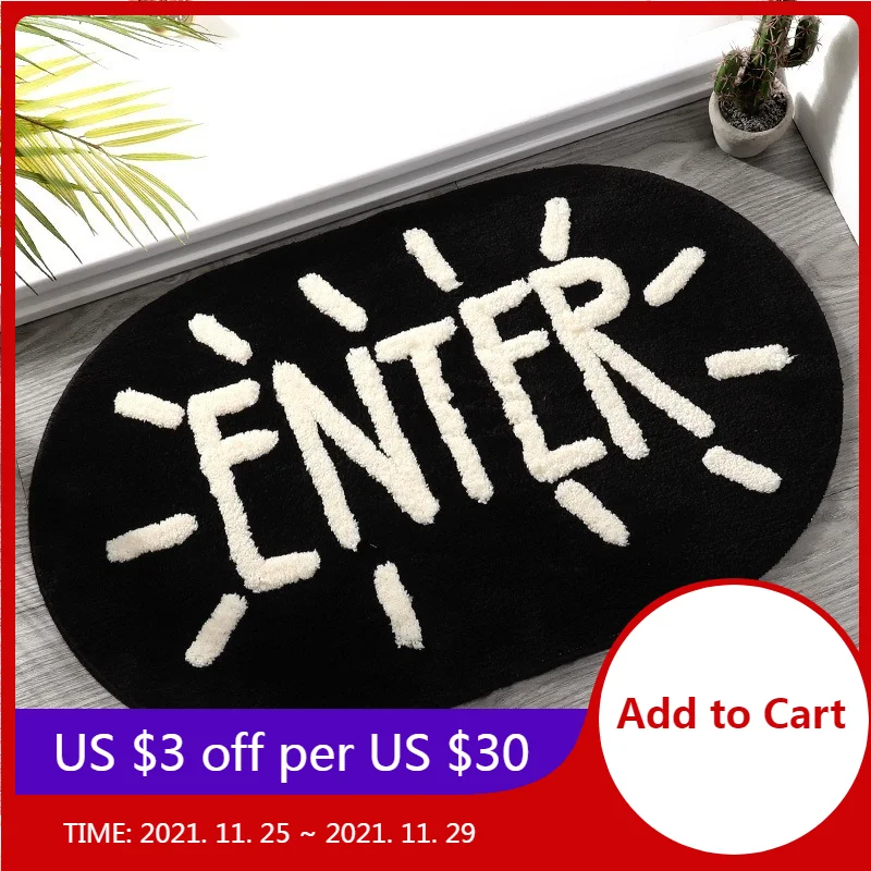 Korean Style Bath Mat Water Absorption Toilet Bathroom Rugs Non-slip Enter Door Pad Bedroom Carpet Decor Home | Дом и сад
