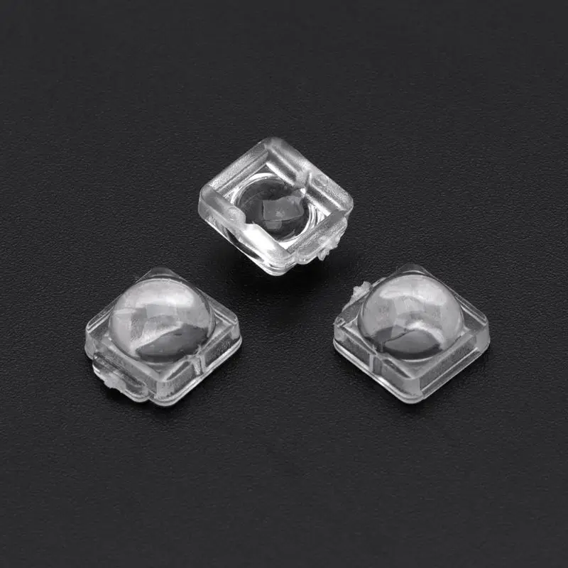 Высокое качество 5050 светодиодные линзы, smd линзы, размер: 7,6X7,6 мм, угол: 30,60, 140 градусов, подходит для: 5050 светильник источник, PMMA