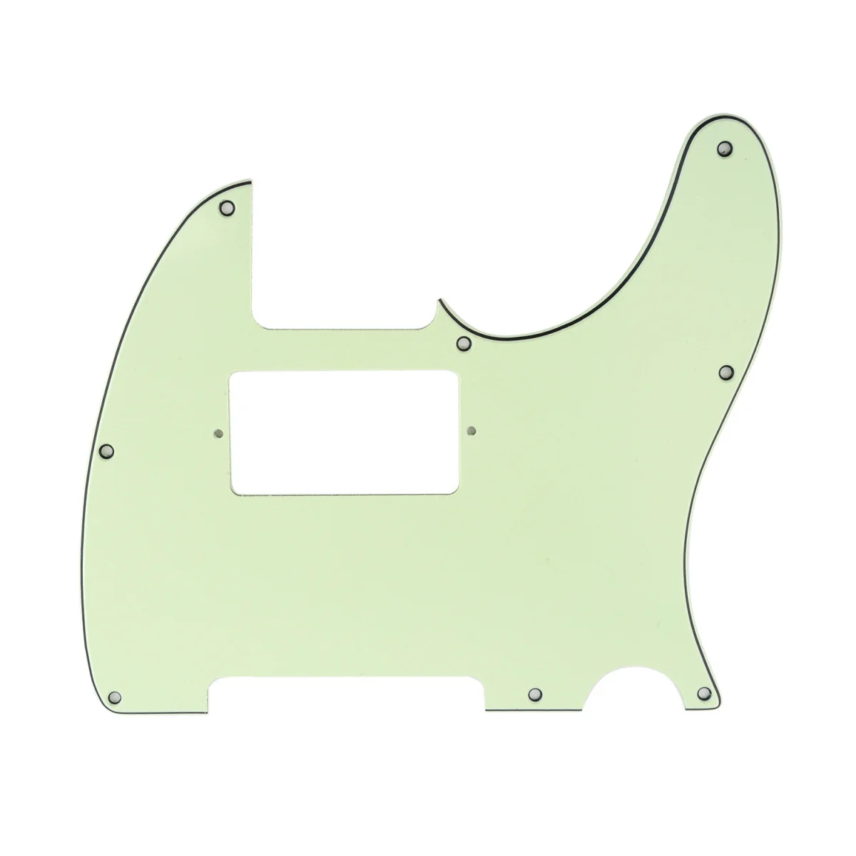 Musiclily 8 отверстий гитары Tele Pickguard хамбакер HH для США/мексиканский сделано Fender Стандартный Telecaster стиль, 3Ply мята