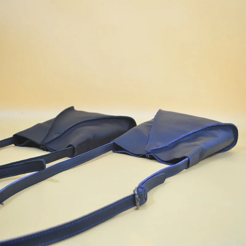 

2019 New Style Origional Handmade Joint WOMEN'S Leather Bags Full-grain Leather Simple Japanese Style Style One-Shoulder Oblique