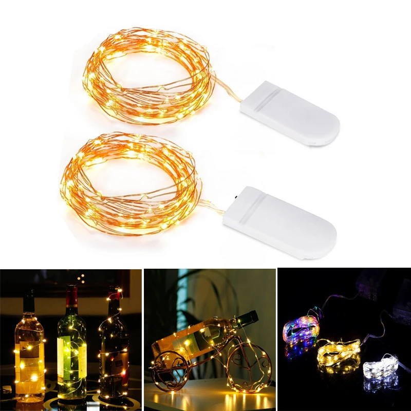 

Copper Wire LED String 3M 5M lights Holiday lighting Fairy Garland luces led For Christmas Tree Wedding Party Decoration