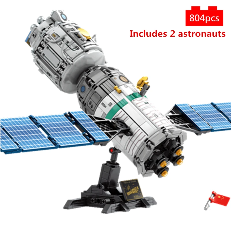 

SpaceFlight Rocket perations launcher manned Building Blocks Kit Bricks Classic Spaceship Model Kids Toys for Boys Children gift
