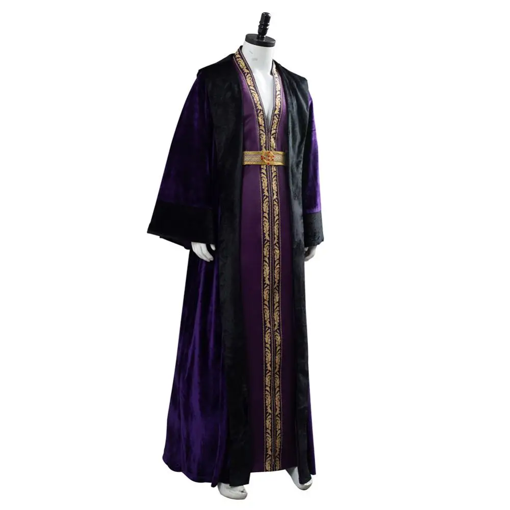 Albus Дамблдор Косплей Костюм для взрослых мужчин фиолетовая форма большой магический халат Хэллоуин карнавальные костюмы