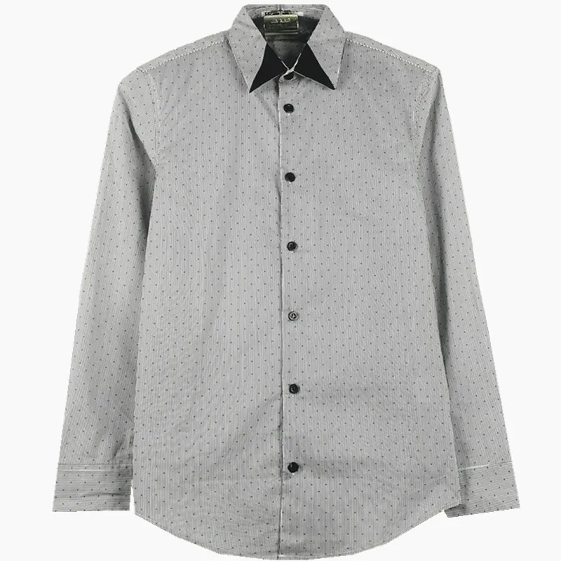 Hombre Camisa Masculina, осенняя Хлопковая мужская рубашка с длинным рукавом, молодежные модные повседневные рубашки в полоску, Camisas, мужская рубашка, мужская одежда