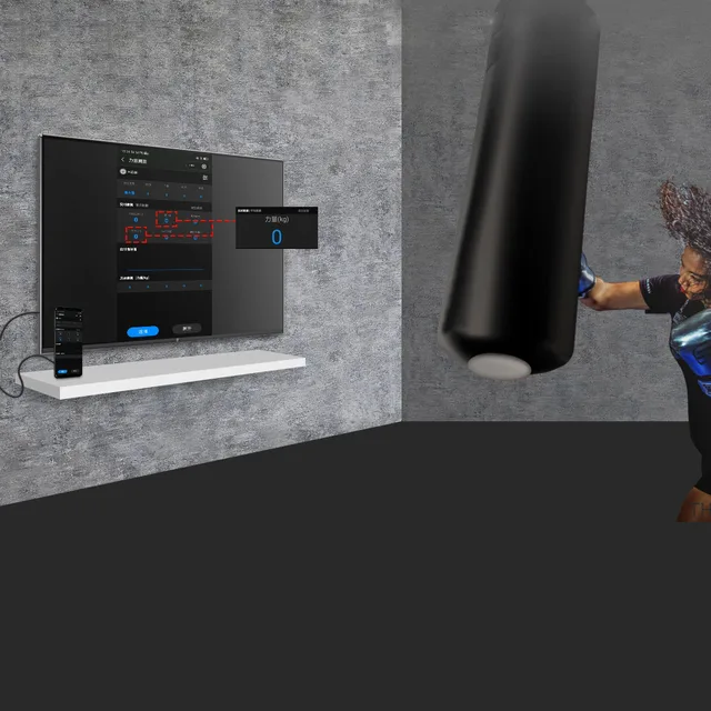 [queling] smart force tracker punching bag power meter speed test