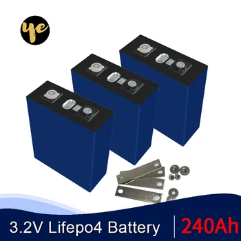 

8PCS 3.2V lifepo4 battery 240AH Lithium iron phosphate cell for battery pack diy solar energy storage inverter EU US TAX FREE