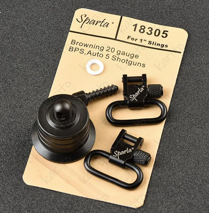 Sparta Steel QD Sling Swivels And Cap Adapter Fit Browning 20 Gauge BPS