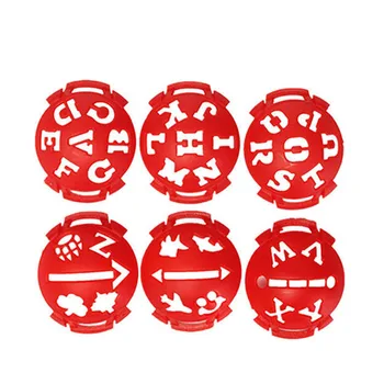 

6pcs/set Plastic Alphabet Golf Ball Line Liner Marker Pen Drawing Alignment Marks Tool Set Equipment Accessories