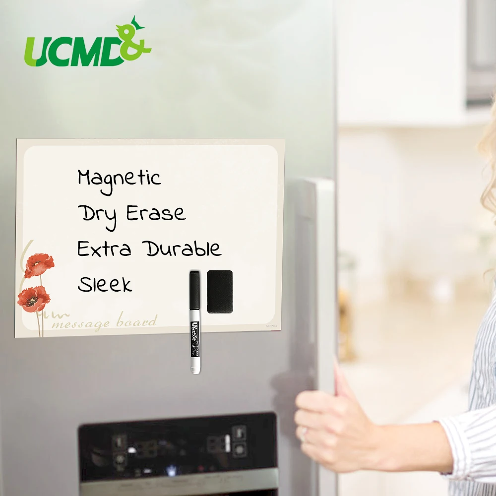 

Flexible Whiteboard Fridge Magnetic White Board Drawing Toys To Do List Grocery List Message Boards Refrigerator With Free Gifts