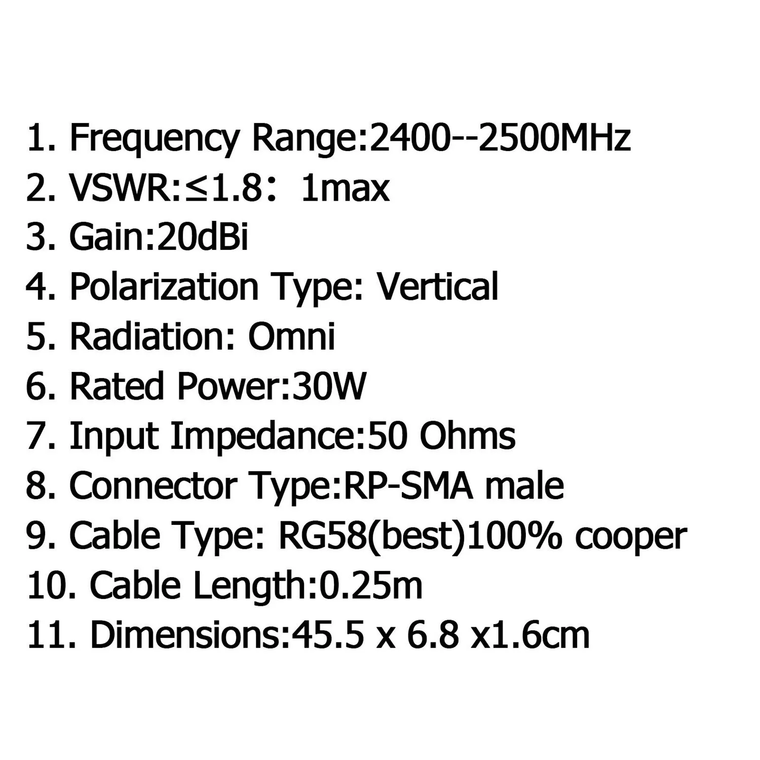 RISE-20Dbi 2,4 ГГц 13 направленных элементов Беспроводная Антенна Yagi Rp-Sma Wifi антенна для модема Pci карта маршрутизатор Ue