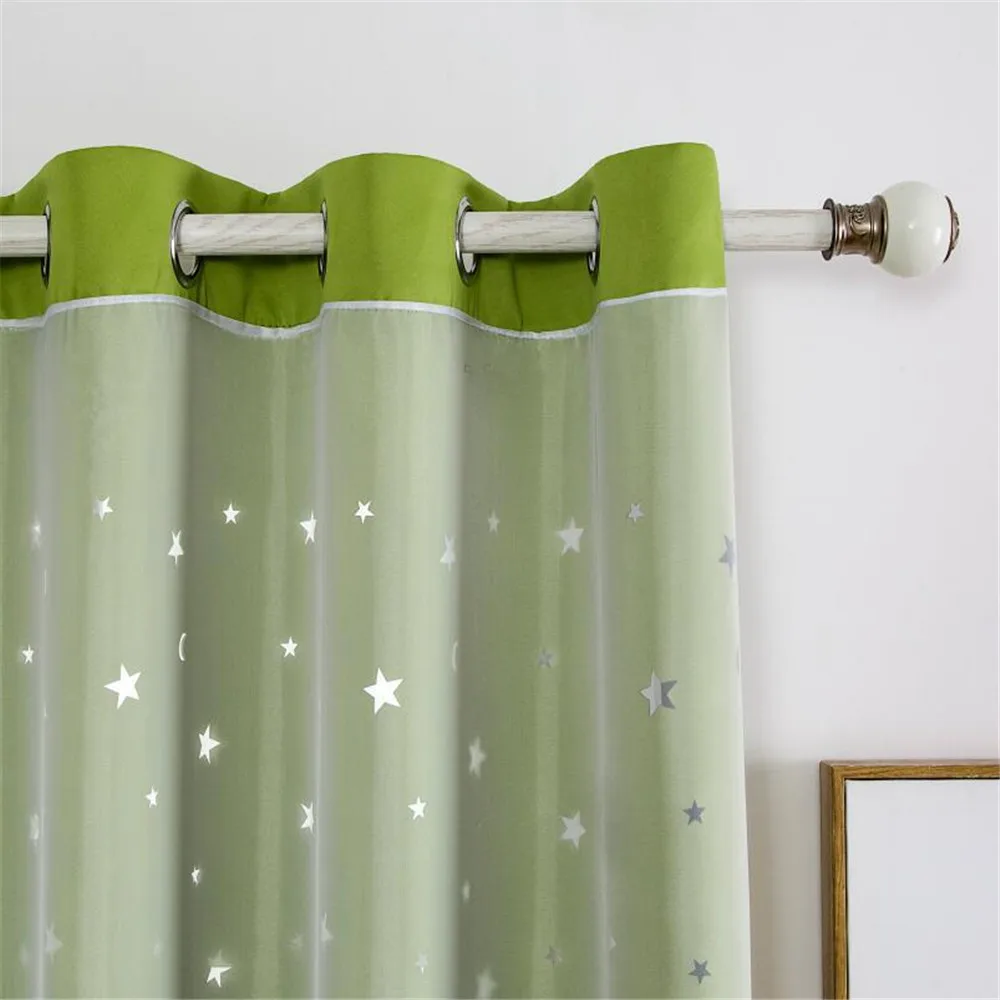 Cortinas opacas rosas para dormitorio de niñas con tul de doble capa,  cortinas y cortinas de guardería de bebé, 63 pulgadas de largo, 1 panel