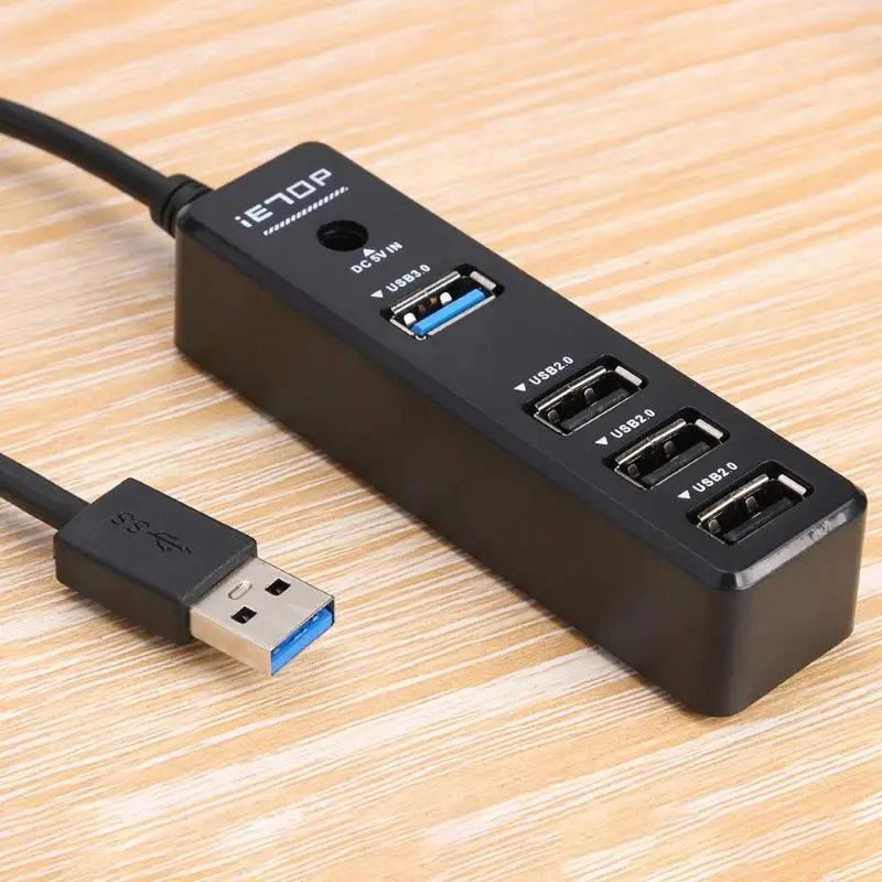 USB3.0 высокоскоростной концентратор разветвитель коробка USB3.0 к USB3.0 USB2.0 с портом питания постоянного тока компактный и портативный переносной удобный