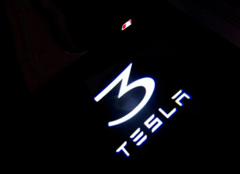 2 шт. для Tesla модель 3 модель S модель X Y светодиодная Автомобильная Дверь Добро пожаловать светильник логотип проектор лазерная лампа Призрак Тень дверной светильник аксессуар - Испускаемый цвет: for logo 6