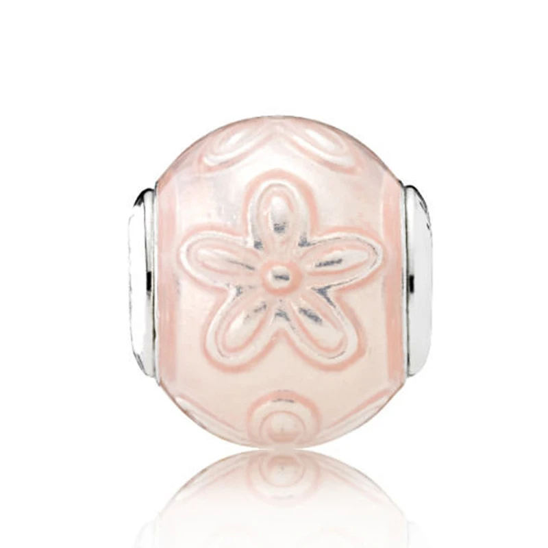 Розовое золото счастье с кубическим цирконием Бусины Fit Pandora Essence коллекция браслет 925 пробы серебро Шарм ювелирные изделия - Цвет: 5