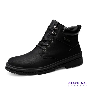 

2020 New Men Boots For Martin Boots Male Shoes Adult Motocycle Boots Warm Ankle Boots Winter Shoes Men Shoes Plus Size 38-47