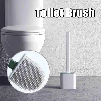 

Silicone Toilet Brush Revolutionary Silicone Flex Toilet Brush With Holder Kitchen Utensils Wash Brush Bathroom Accessory