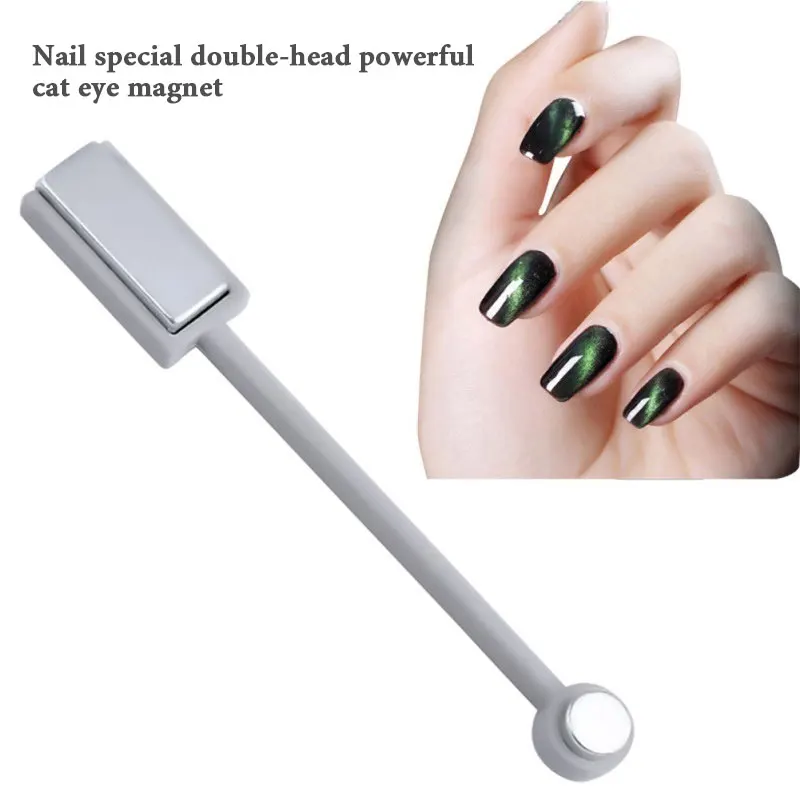 

Polish Tool Nail Magnet Magnetic Pen Metal Double-Edged Manicure Tools Magic 3D Cat Eye Gel