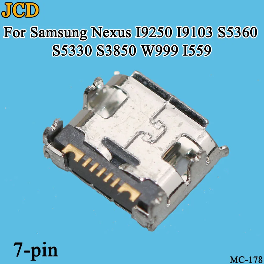 JCD 2 шт./лот для samsung Nexus I9250 I9103 S5360 S5330 S3850 W999 I559 usb разъем зарядки док