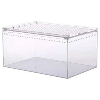 

1pc Reptile Nest Durable Acrylic Comfortable Feeding Box Reptile Supplies Breeding Nest for Spider Tree Frog