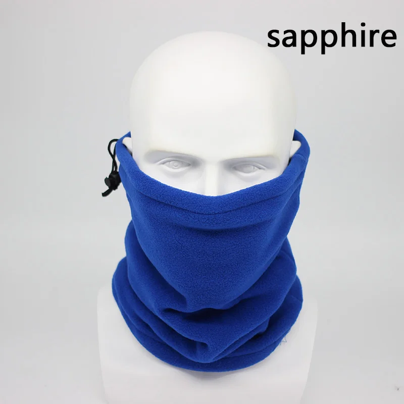 Sapphire Модная мужская зимняя однотонная бандана, повязка на голову, шарф, теплый Многофункциональный бесшовный трубчатый головной шарф, маска для лица, кольцо, шарф унисекс - Цвет: Sapphire
