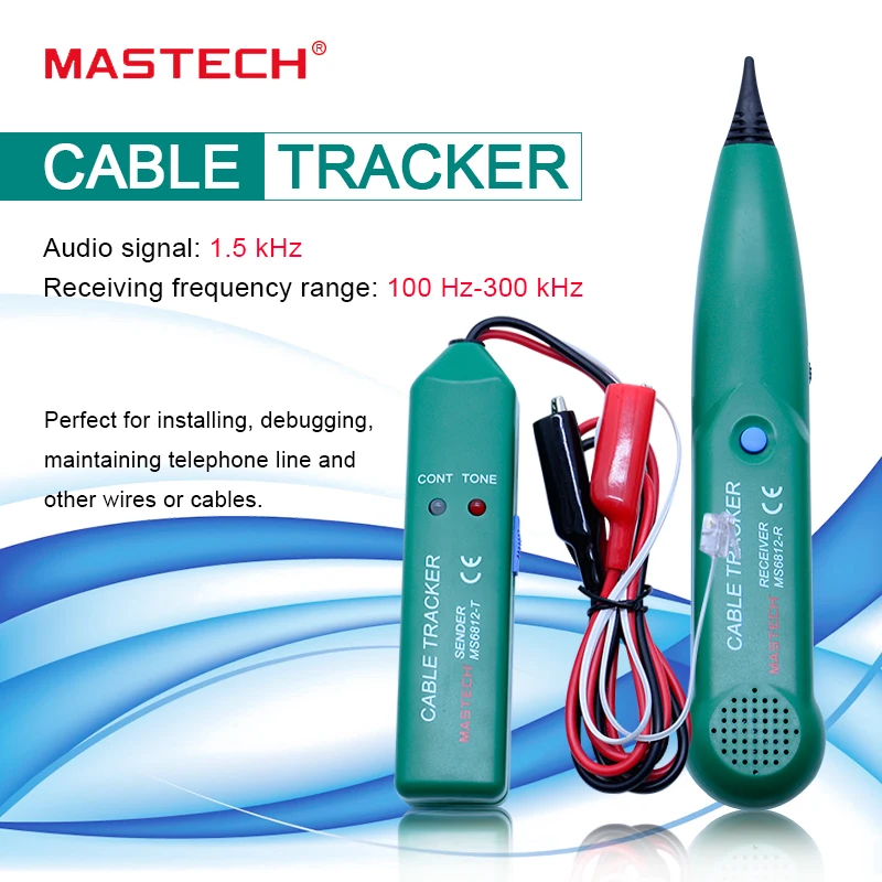 Прибор для проверки телефонных кабелей тестер MASTECH MS6812 оптовая продажа|tracker