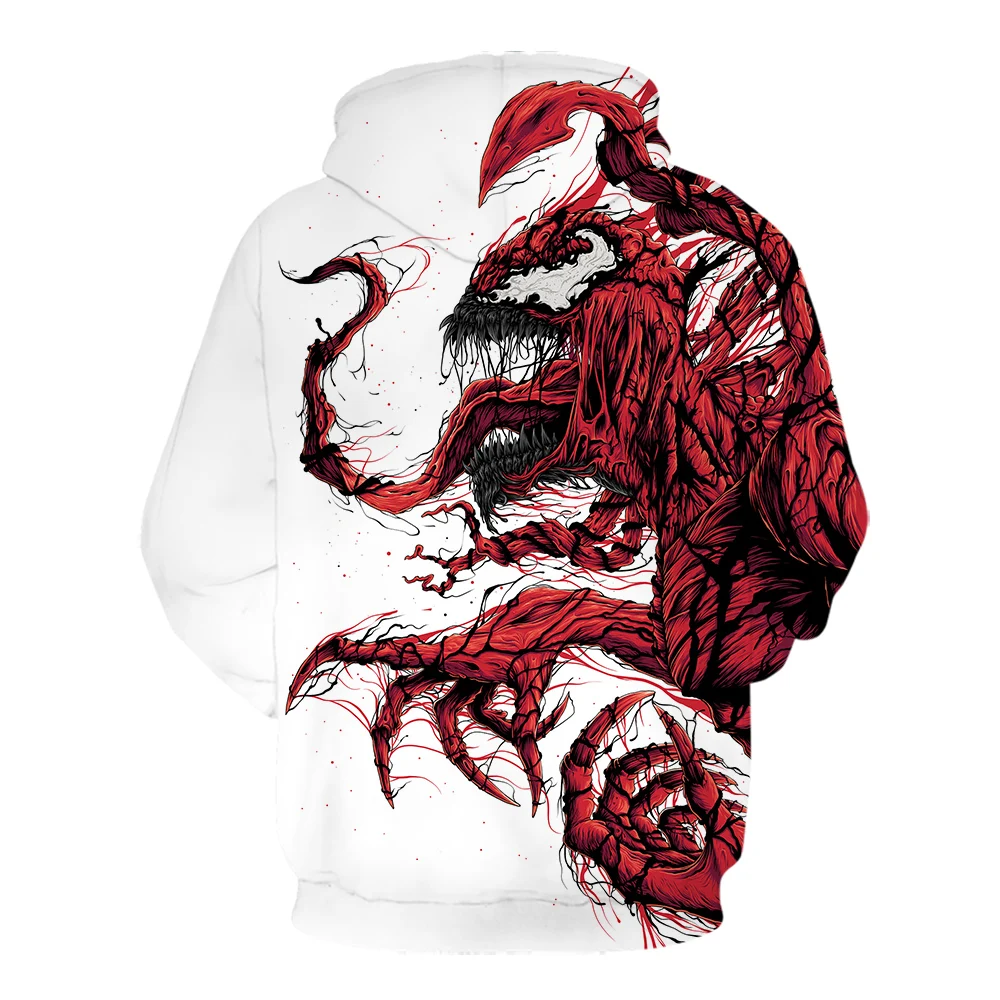 Harajuku sudadera hombre venom Серия movie 3D печать Толстовка Модный свитшот тонкие кофты с капюшоном "Marvel" череп пальто