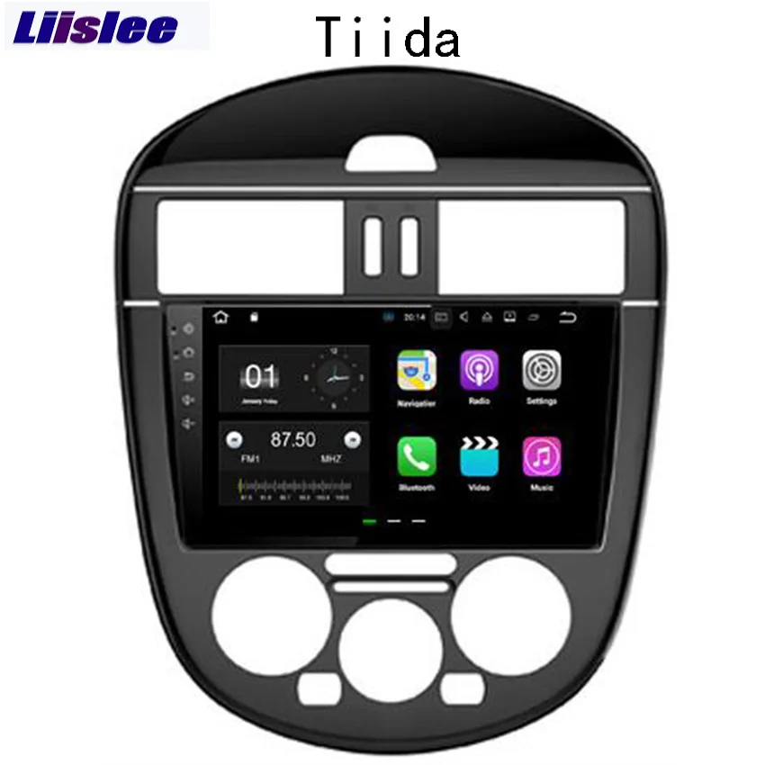 Liislee 2 din Android автомобильный навигатор GPS для Nissan Tiida Pulsar C12 2011 ~ 2018 Авто Радио стерео
