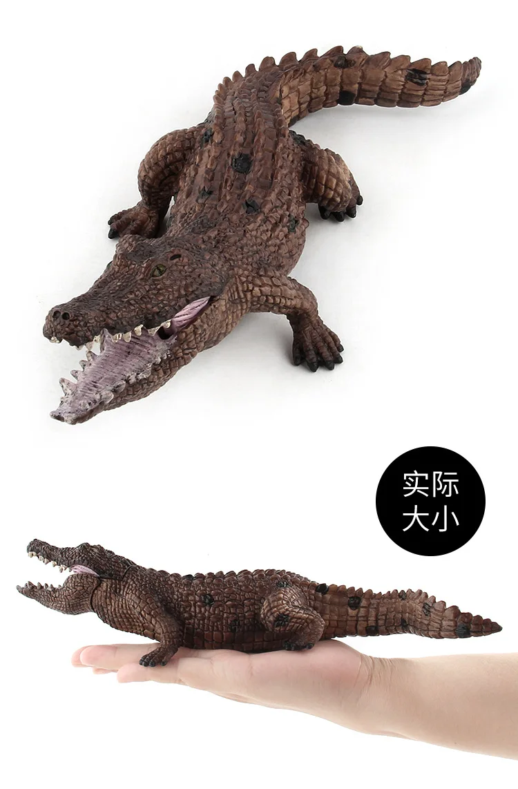 Foreign Trade Model Wild Animal Model Large Size PVC Crocodile Realistic Props Static Model Ornaments Toy