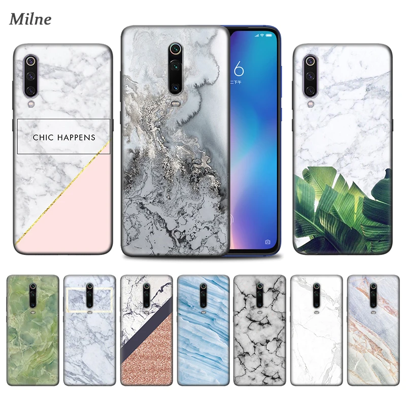 

Elegant marble pineapple Case for Xiaomi Redmi 8A K20 Note 7 8 8T 7A 6A 6 Mi 9T 10 9 Pro 5G CC9 A3 Black TPU Phone Coque Carcasa