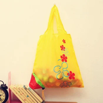 

New Special Shopping Bags strawberry shape after fold-able Eco shopping storage bag Load-bearing about 20kg